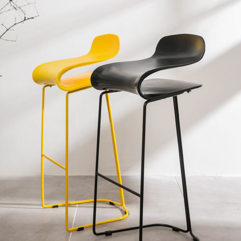 Scandinavian Style Bar-stool with PP Seat Counter Stools for Kitchen