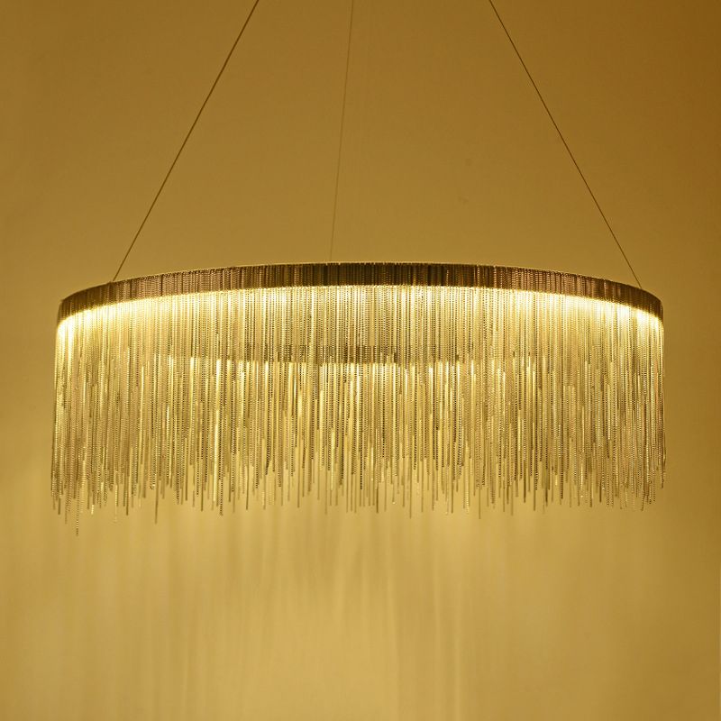 Luci a sospensione a sospensione per il ristorante per ristorante per ristorante per ristorante le luci del soffitto a sospensione di lampadaria circolare contemporanea per ristorante