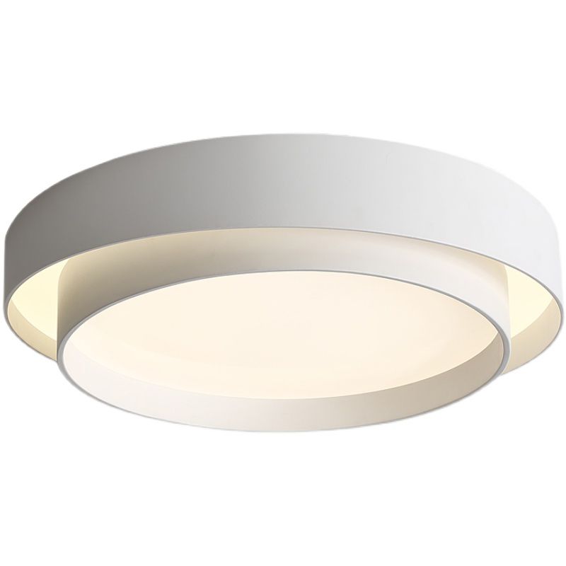 LED Round Shape Ceiling Light Fixture Modern Simple Flush Mount Lamp for Bedroom
