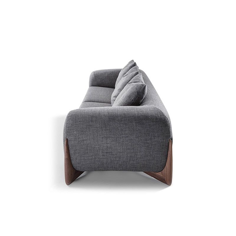 Contemporary Sofa Tuxedo Arm Tight Back Sofa for Living Room