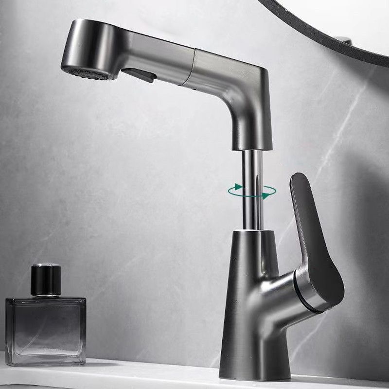 Modern Widespread Bathroom Faucet Copper Basin Lavatory Faucet