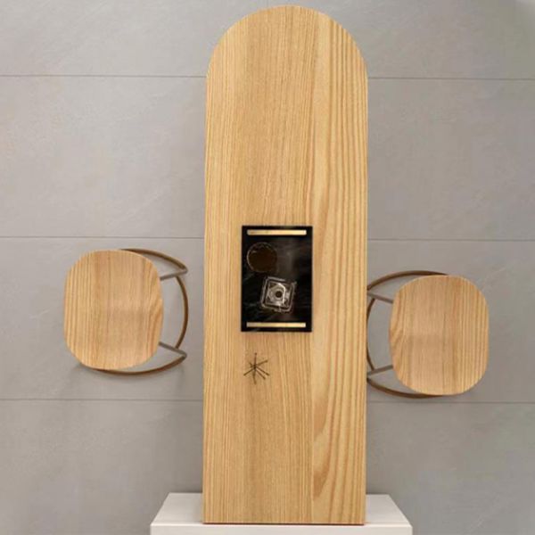 Industrial Irregular Pub Table Set 1/3 Pieces Wooden Counter Table Set