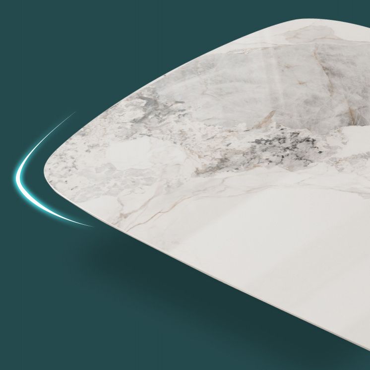 Nordic Glam Sintered Stone Rectangle Table Set 1/4/5/6/7/9 Pieces Dining Set