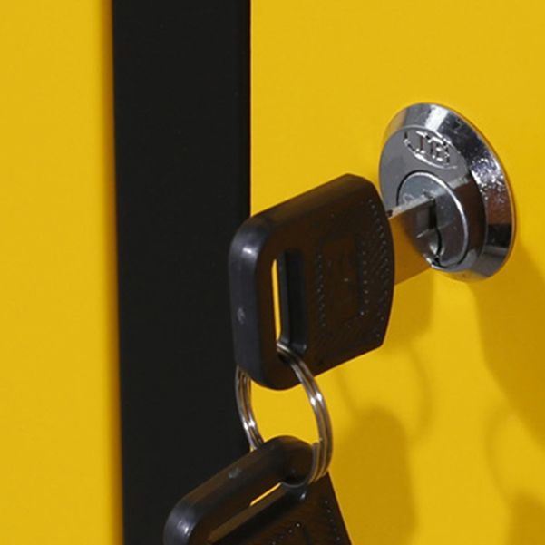 Contemporary Steel Wardrobe Armoire Hinged Storage Cabinet for Home