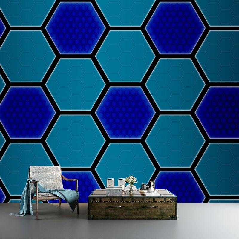 Creative Geometry Wall Mural for Sitting Room Moisture Resistant, Made to Measure
