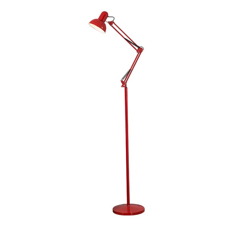 Geometric Shape Metal Floor Light Modern Style Single Light Floor Mount Light
