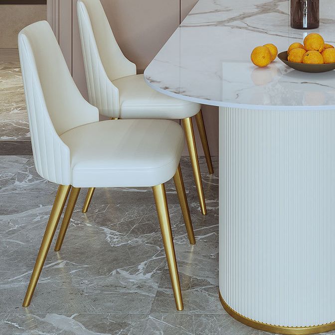 Traditional Luxury Dining Table Oval Double Pedestal Home Furniture for Indoor