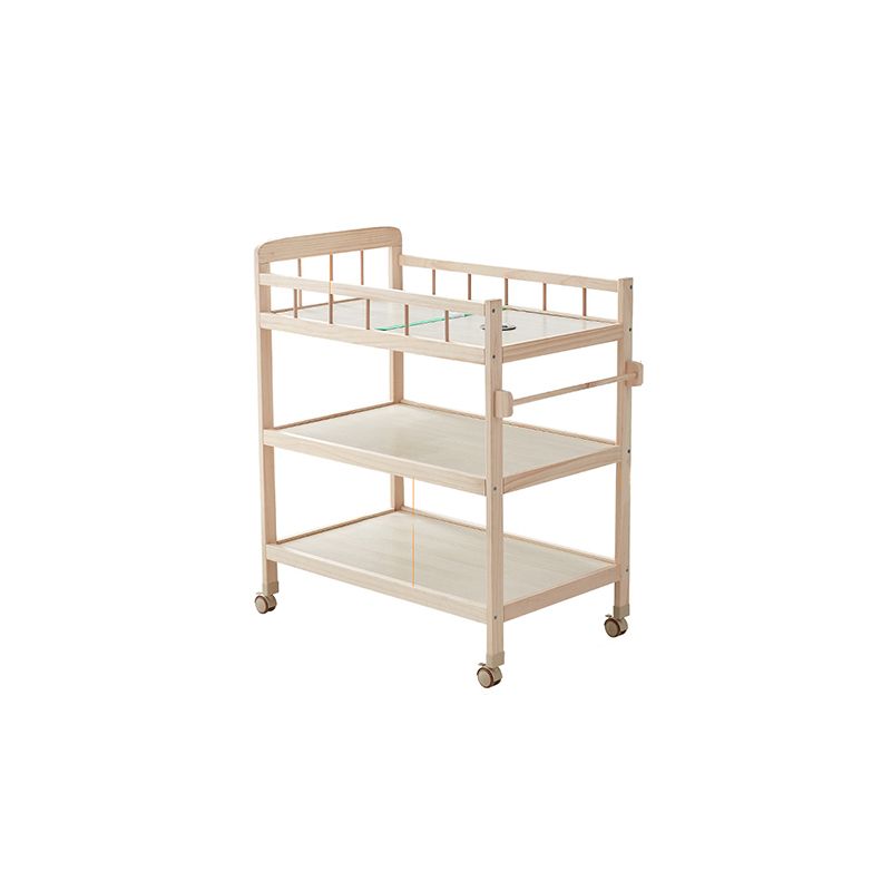 Wooden Baby Changing Table Flat Top Changing Table with Shelf