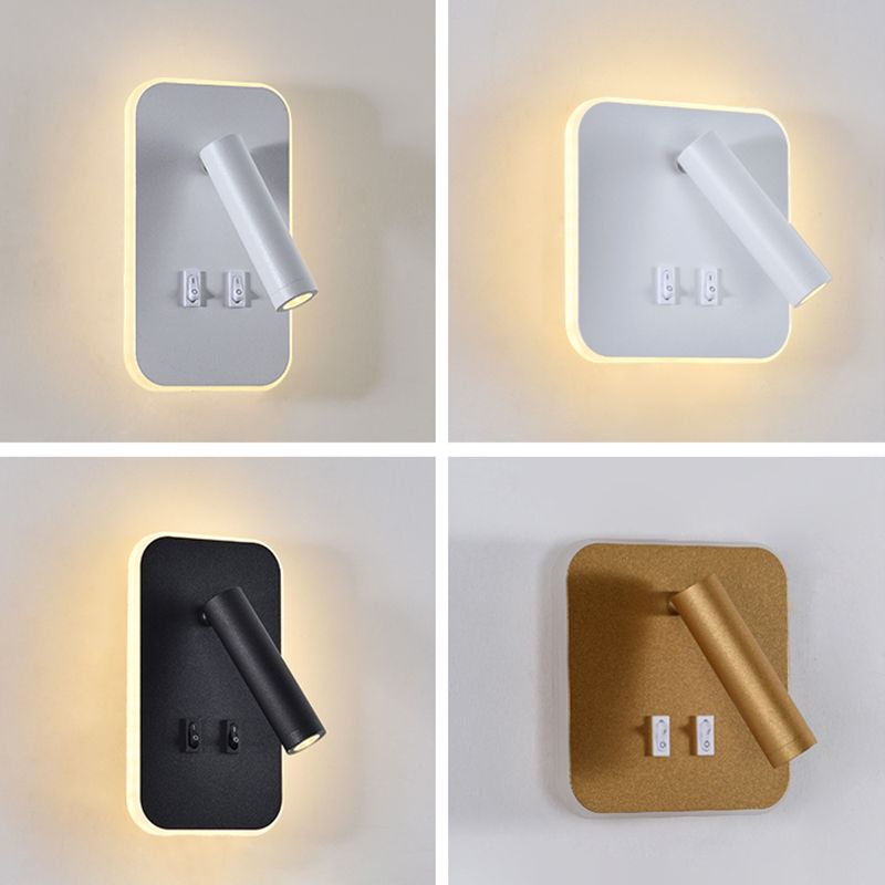 Moderne minimalistische stijl muurlampjes SCONCES Metal 2 lichten SCONCE -lichten voor slaapkamer