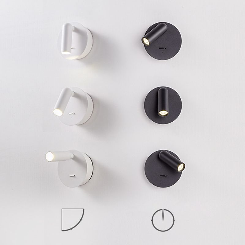 Modern Tubes Sconce Light Fixtures Metal 1 Light Wall Sconces