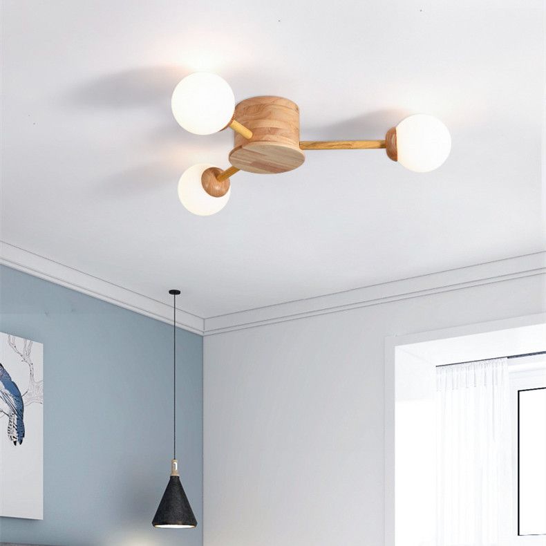 Lámpara de techo semi rascilla moderna