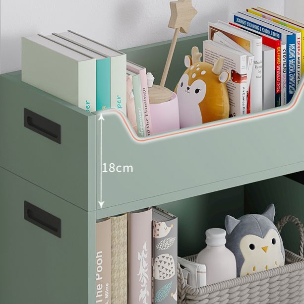 Contemporary Wood Bookshelf Closed Back Bookcase for Home Office