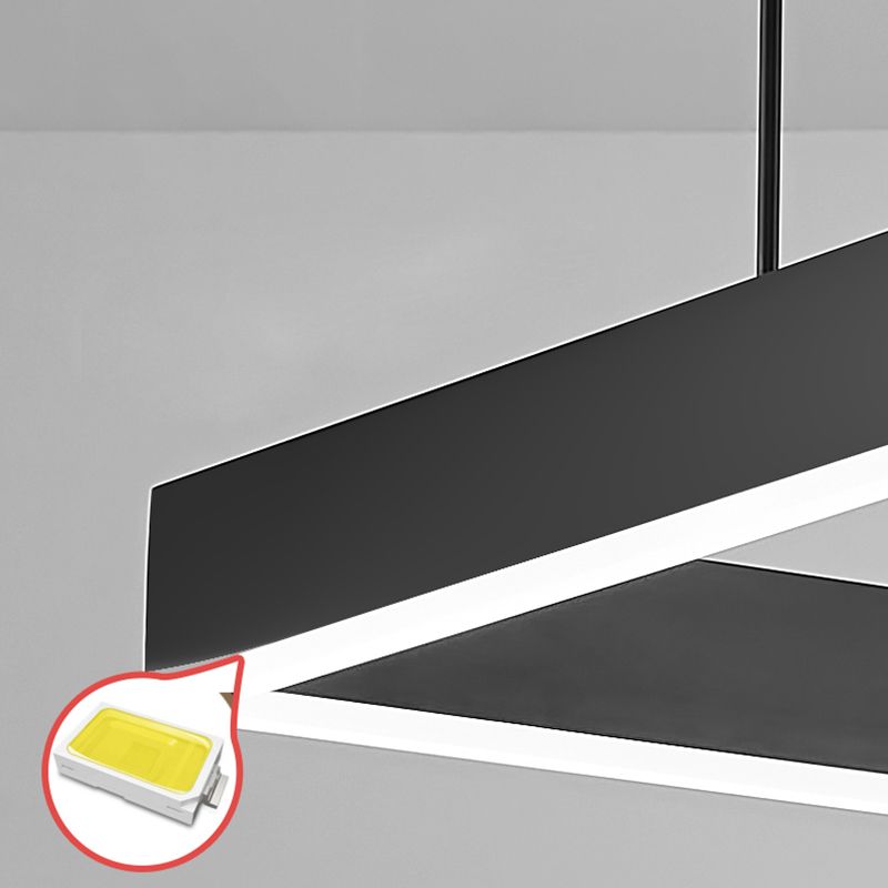 Luz de lujo moderno moderno simple led encogedor led lámpara luz para sala de estar comedor