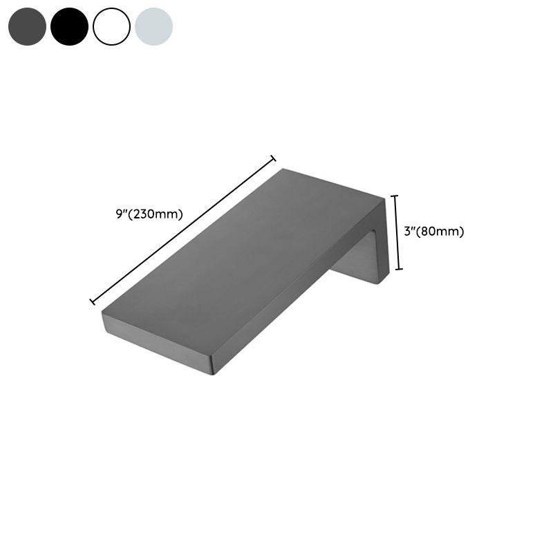 Modern Bathroom Faucet Solid Color Wall Mounted Bath Faucet Trim