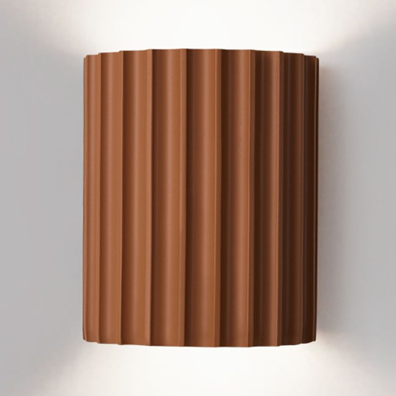 Cylinder Shape Wall Lighting Modern Style Resin 1 Lights Sconce Lamp for Bedroom