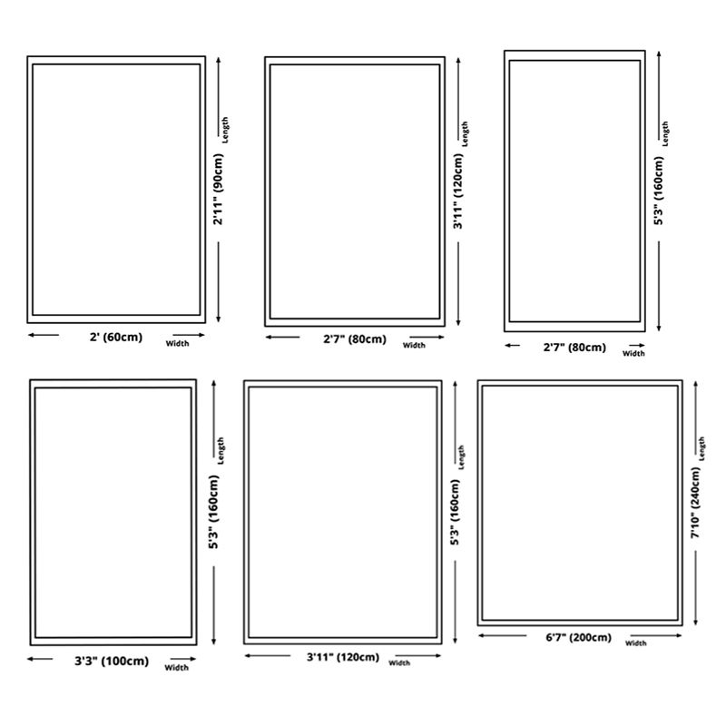 Abstract Painting Rug Polyester Area Rug Washable Carpet for Living Room, Office