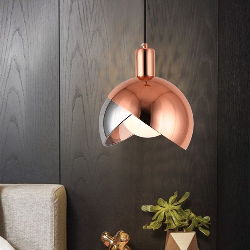 Electroplate Iron Hanging Lamp in Modern Artistic Style Glass Globe Pendant Light for Dining Room