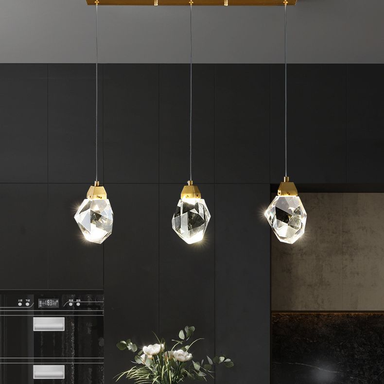 Modern Geometric Pendant Lighting Fixtures Crystal Pendant Lamp