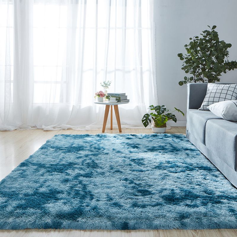 Pretty Casual Rug Multicolor Plain Area Carpet Non-Slip Backing Stain Resistant Washable Rug for Living Room