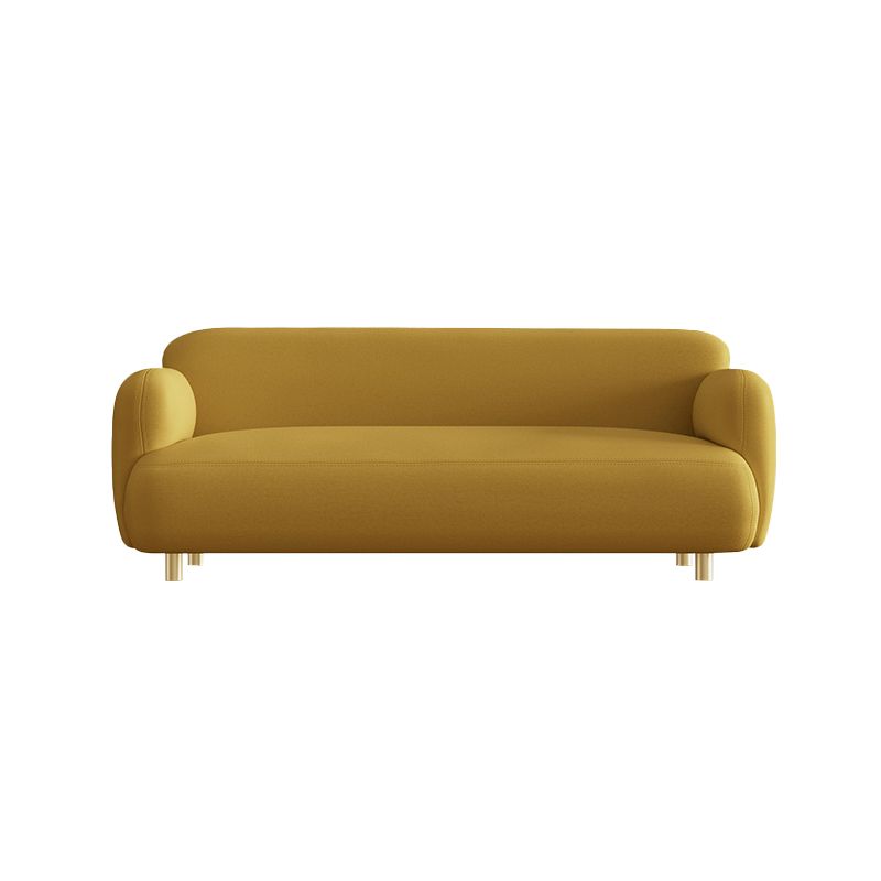 Stain Resistant Sofa Faux Leather Contemporary Standard Settee Couch