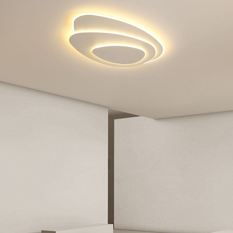 White LED Flush Mount Lighting Modernism Ceiling Light for Foyer