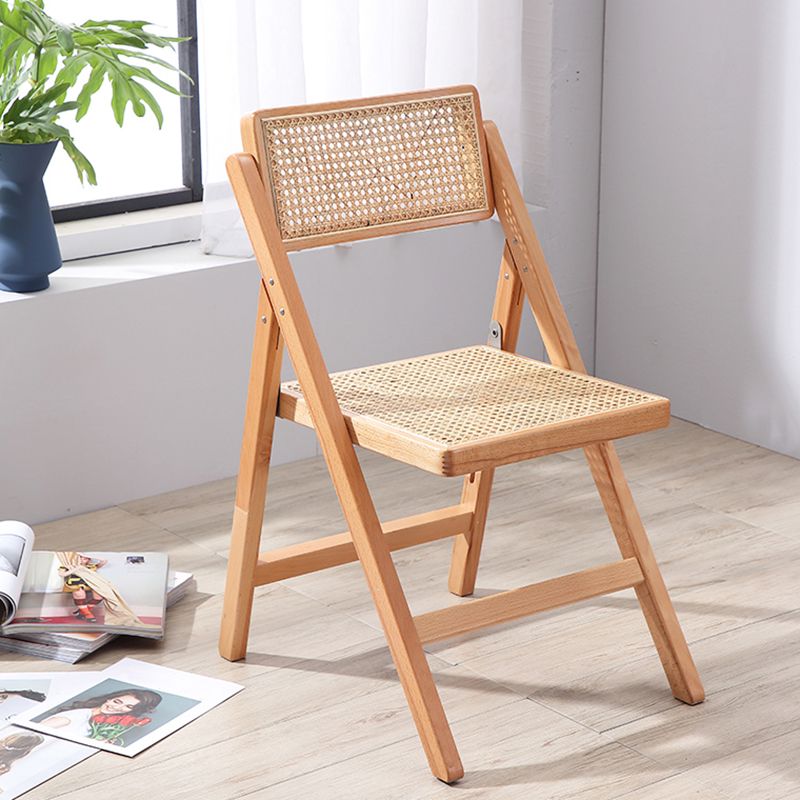 Traditional Style Dining Chair Kitchen Armless Single Dining Side Chair with Wooden Legs