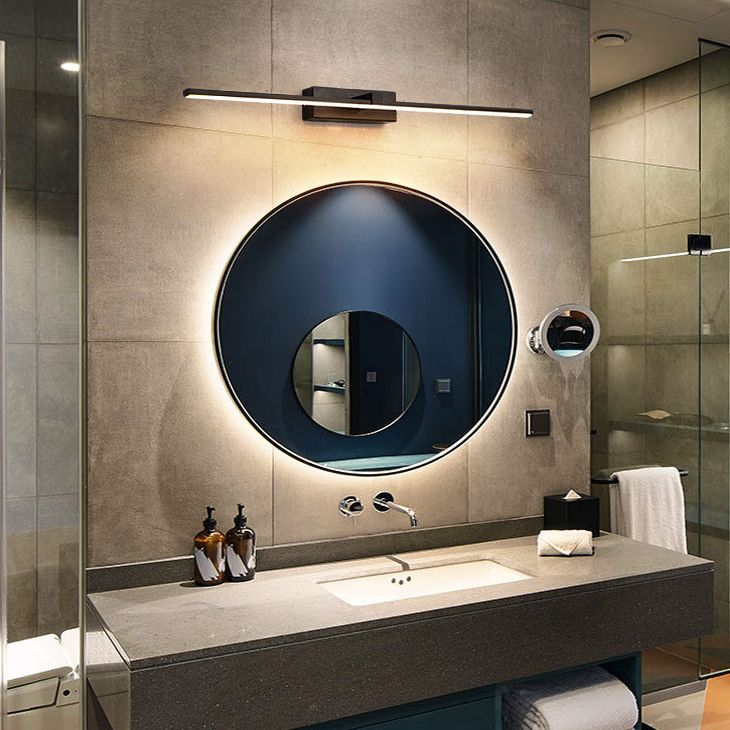 Moderne minimalistische lineare LED -Wandlampenmeldeslampe mit Acrylschatten