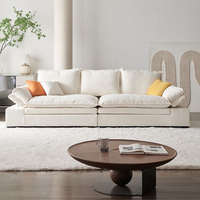 Contemporary Pillow Top Arm Reclining Loveseat Velvet Settee