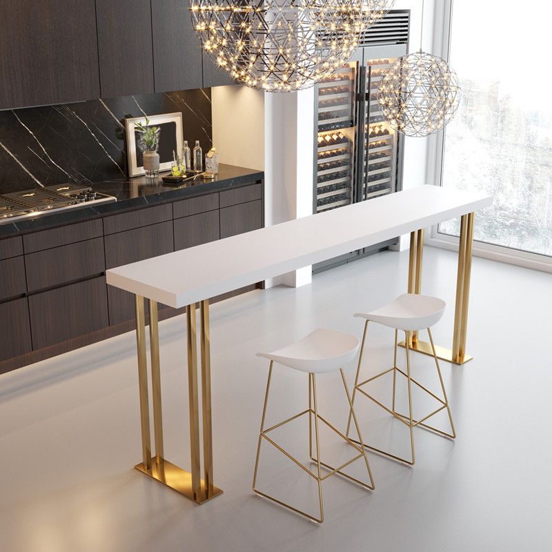 Contemporary Style Metal Armless Bar-stool PU Leather Counter Bar Stool for Kitchen