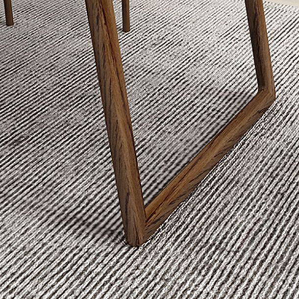 Rectangle Industrial Dining Table Solid Wood Fixed Table for Kitchen