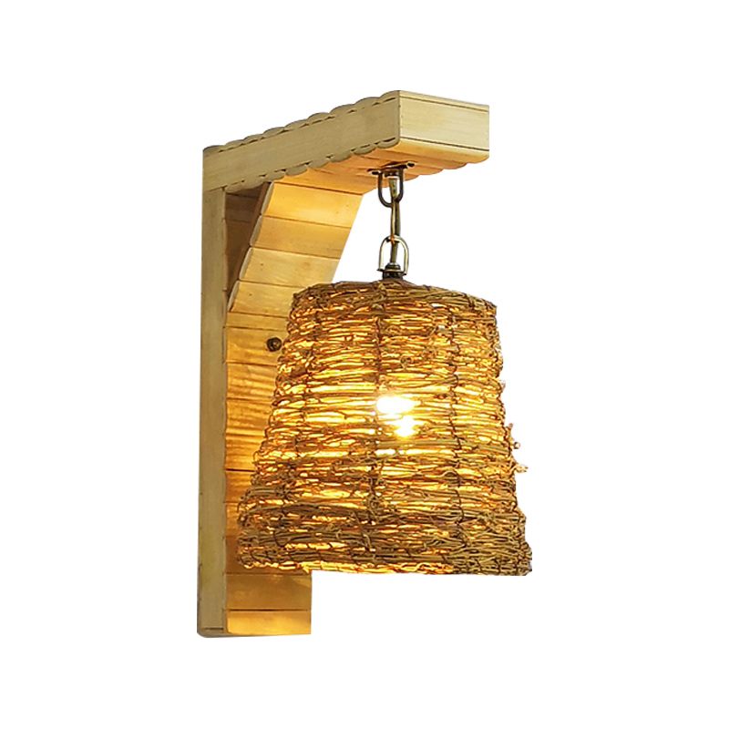 Modern Creative Wall Light Bamboo Wall Sconce Light for Living Room