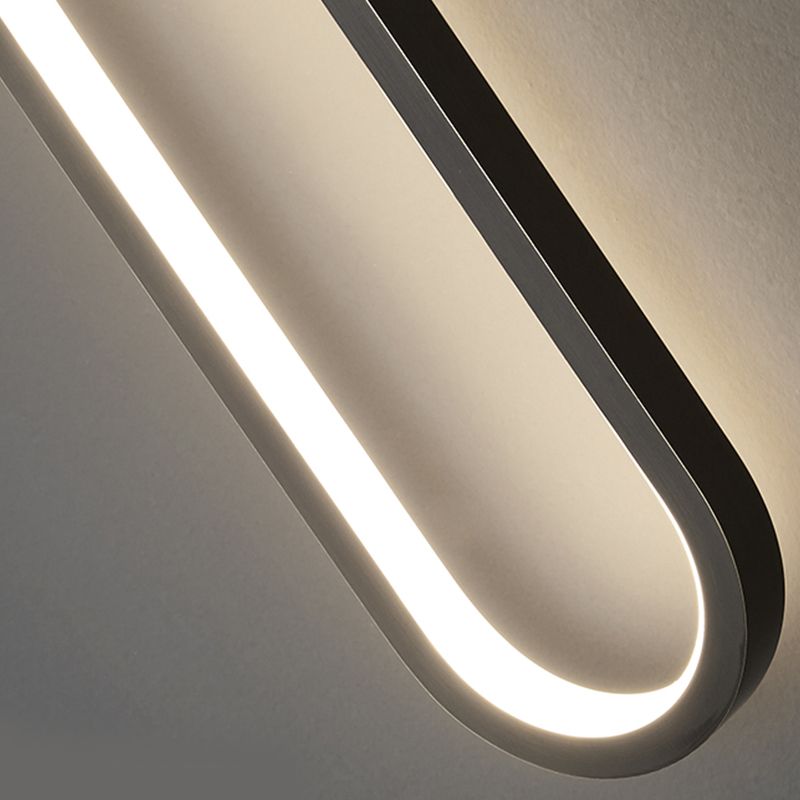 Modern Golden/Black Wall Mounted Sconce Unique Linear Wall Light for Bedroom