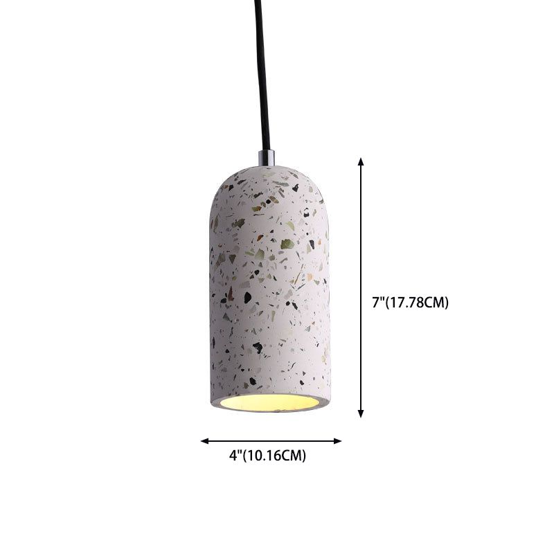 Kuppelform -Anhängerlampe moderne minimalistische kreative Steinhängelampe für Esszimmer