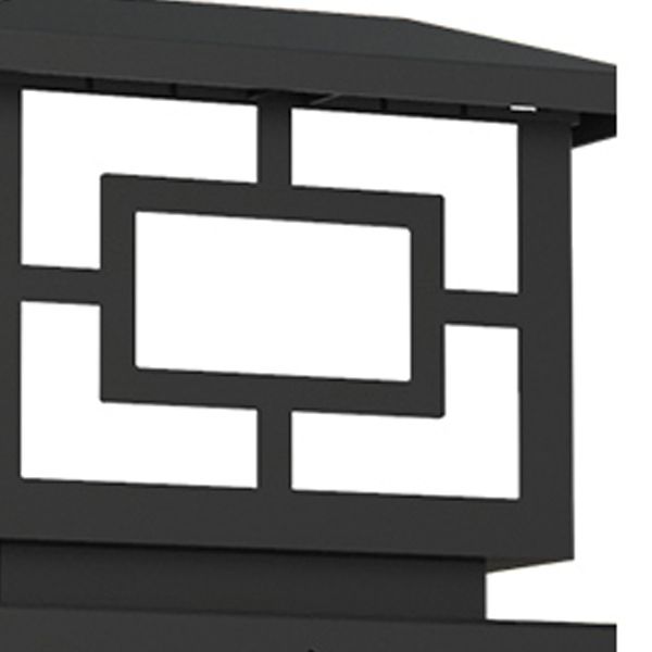 Contemporary LED Pillar Light Simple LED Solar Lighting Fixture for Garden