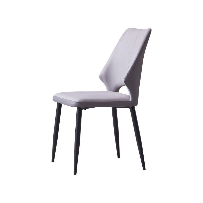 Wingback Armless Chair Contemporary Kitchen Dining Side Chair