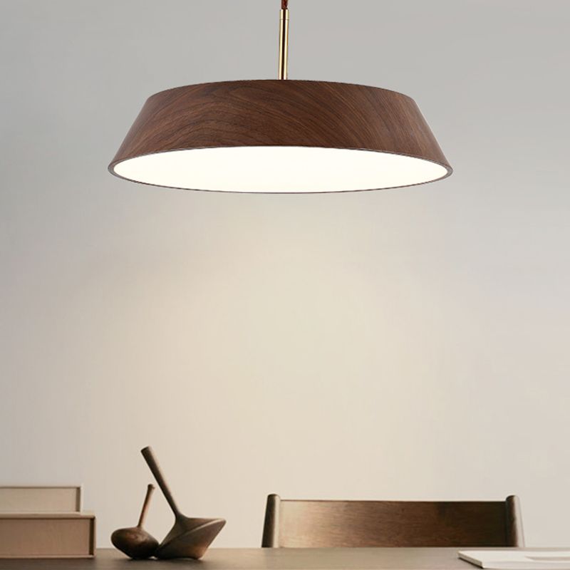 Geometric Shape Metal Hanging Light Modern 1 Light Hanging Mount Light Fixtures in Brown