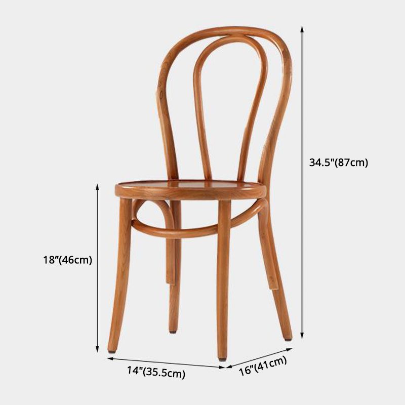 Country Style Solid Wood Chair Windsor Back Side Kitchen Dining Room Chairs