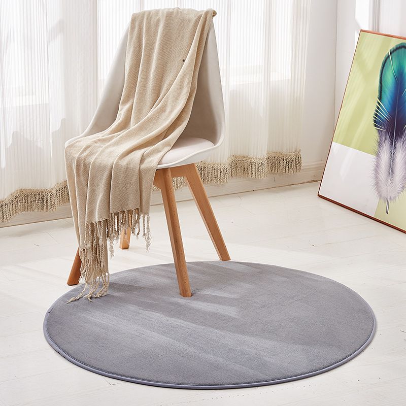Green Living Room Area Rug Modern Polyester Area Carpet Anti-Slip Easy Care Rug