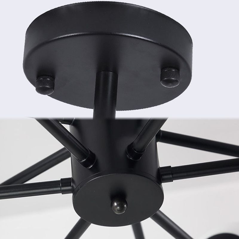 Globe Chandelier Light Fixture Modern Style Glass Pendant Lamp for Restaurant