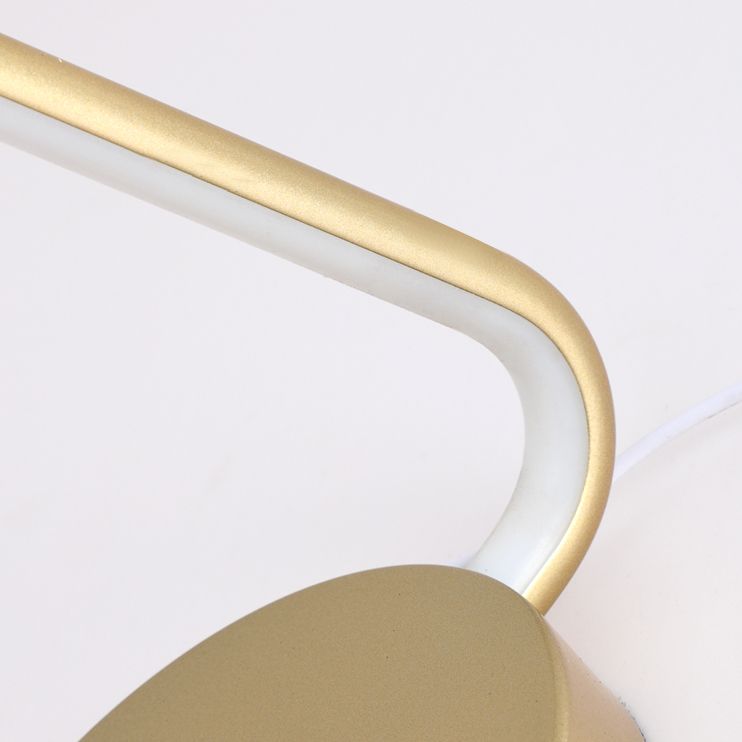 Linear 1 Light Table Light Contemporary Metal Night Table Lamps for Study Room