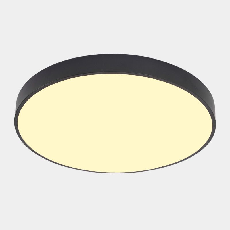 Ronde gang LED-inbouwlamp Metalen Scandinavische plafondverlichting met acryldiffusor