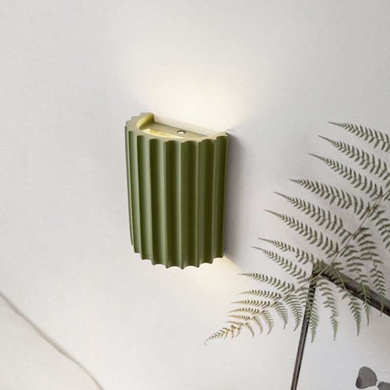 Nordic Resin Wall Light Colorful Cylinder 2 Lights Wall Sconce for Living Room