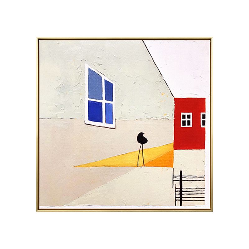 Art de motif géométrique de style contemporain dans une décoration murale texturée de couleur douce pour salle de bain