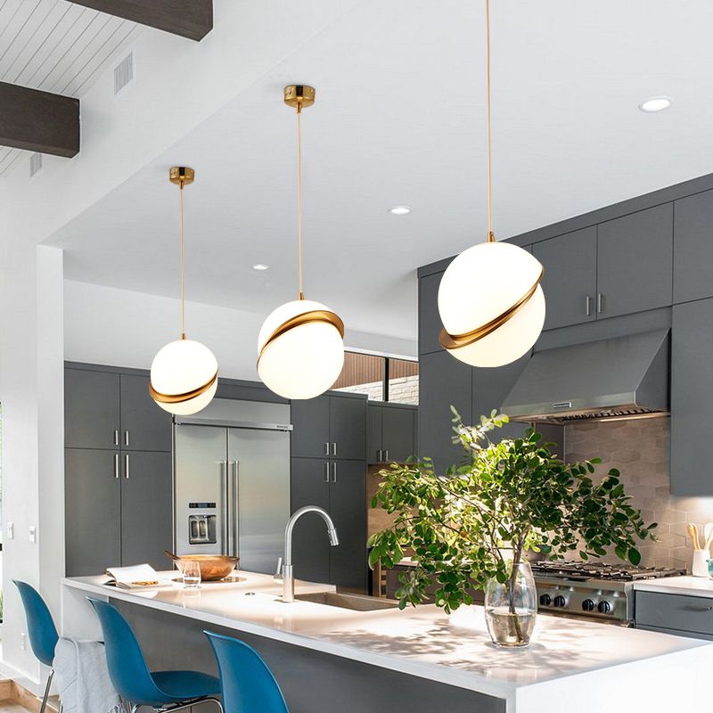 Prendants moderne Light Acrylique Shade suspendu Assaleur pour salle à manger