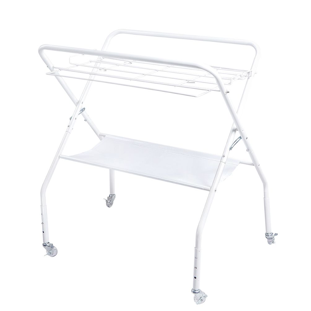 Portable Changing Table in White, Modern Baby Changing Table with Changing Pad