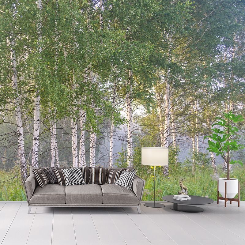 Green Forest Mural Environment Friendly Wallpaper Home Decoration for Living Room