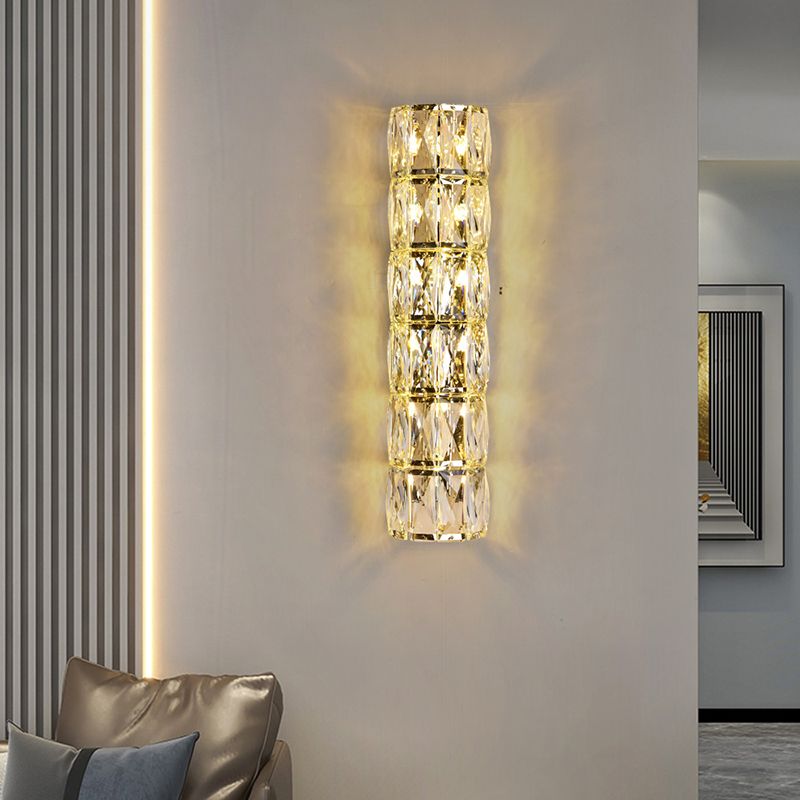 Post-Modern Wall Sconce Crystal Wall Light Fixture for Hallway