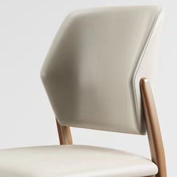 Contemporary Wood Chair Open Back Kitchen Dining Side Chair for Dinning Room