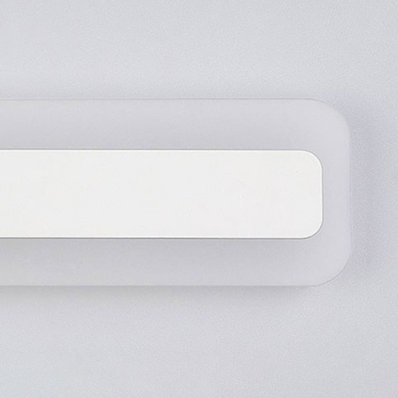 White Strip Mirror Light Nordic Style Metal LED Wall Sconce for Bathroom