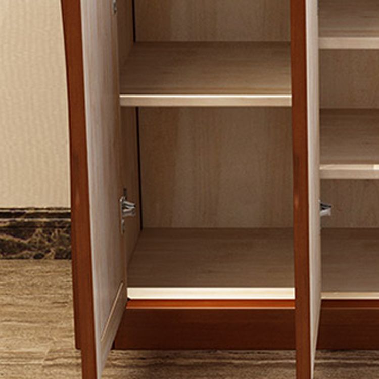 Mid-Century Modern Accent Cabinet with Doors and Drawers Cabinet
